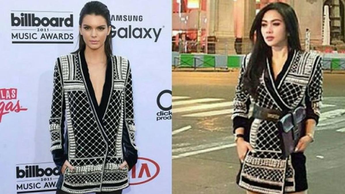 Beda Gaya Syahrini dengan 6 Selebriti Dunia saat Pakai Busana yang Sama Inspirasi Gaya Busana Dari Selebriti Terkenal